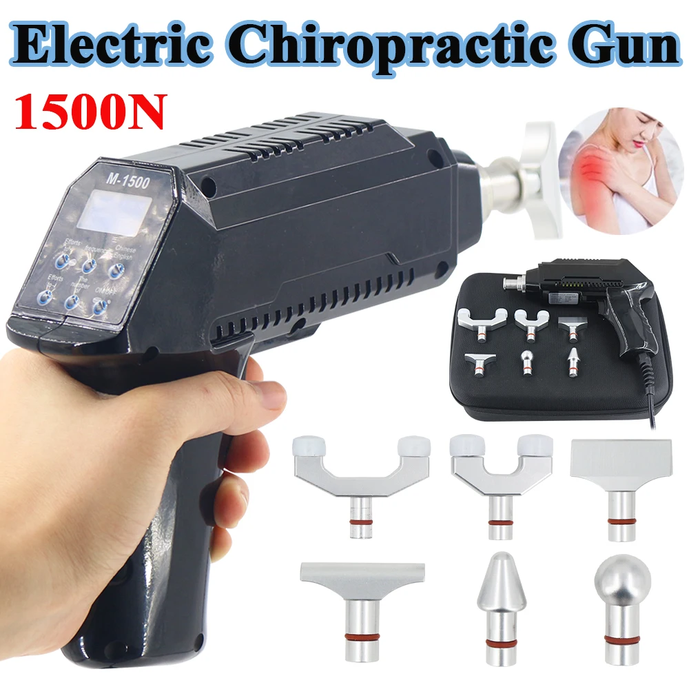 

Электрический корректирующий массажер для позвоночника 1500N, новый, с регулируемой интенсивностью, инструмент для хиропрактики, массажер для расслабления мышц