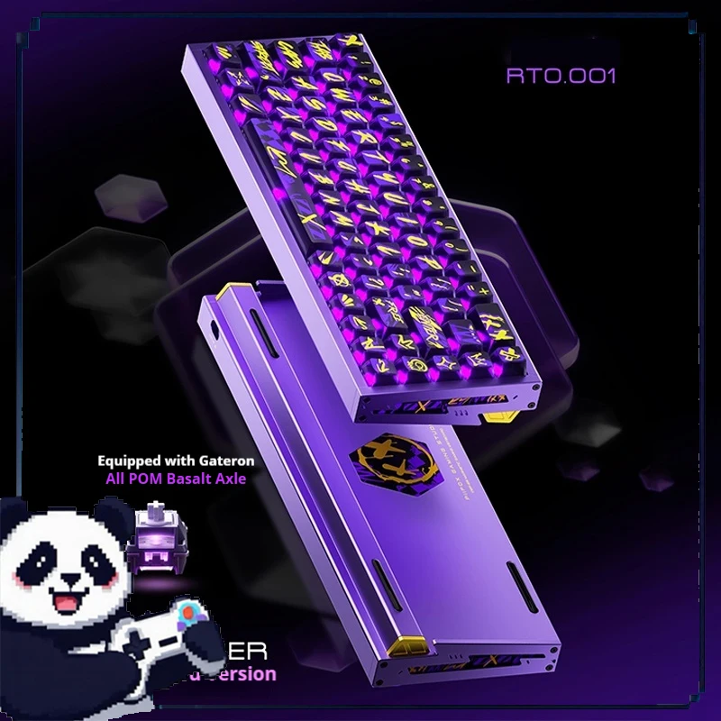 PIIFOX DEFENDER68 Gaming Keyboard Magnetic Switch Aluminum 8khz Carbon Fiber Positioning Board Esports Gamer Pc Accessories