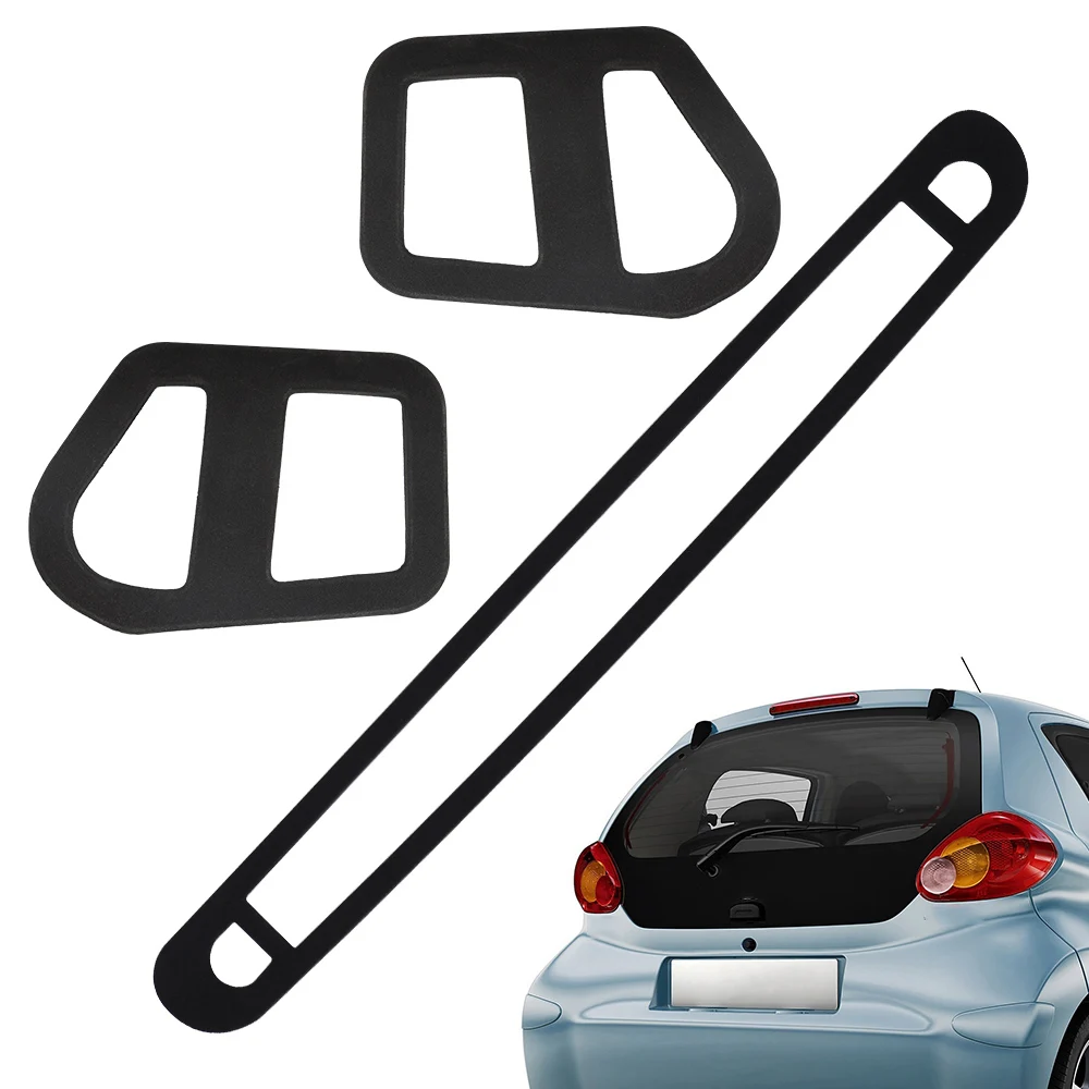 1 Set Car Parts Auto High Level Third Brake Light Seal + Rear Tail Cluster Seals For Toyota Aygo MK1 2005-2014 Car Accessories