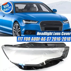 Front Headlight Cover For Audi A6 A6L C7 2016 -2018 Transparent Lampshade Headlamp Shell Lens Head Lamp Glass Lampcover