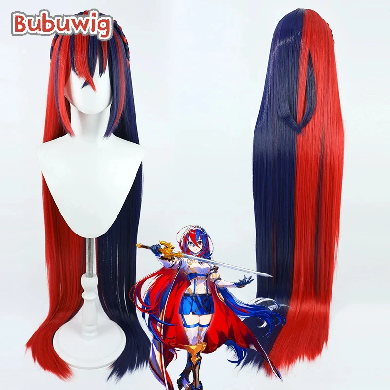 

Bubuwig Synthetic Hair Alear Cosplay Wigs Fire Emblem Engage Alear 130cm Women Long Straight Red And Blue Cos Wig Heat Resistant