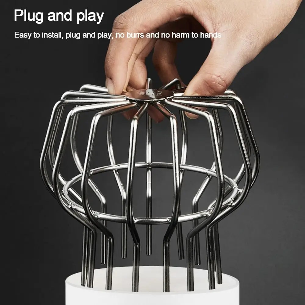 Downpipe Strainer Roof Floor Drain Leaf Debris Trap Anti-blocking Balcony Drainage Cover Rain Pipe Cap Drainage Plumbing Fitting