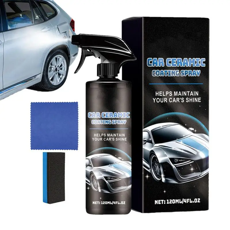 

Ceramic Coating Spray For Car Ceramic Coating 120ml Effective Car Polishes & Waxes High-Gloss Car Cleaner Spray Enhanced