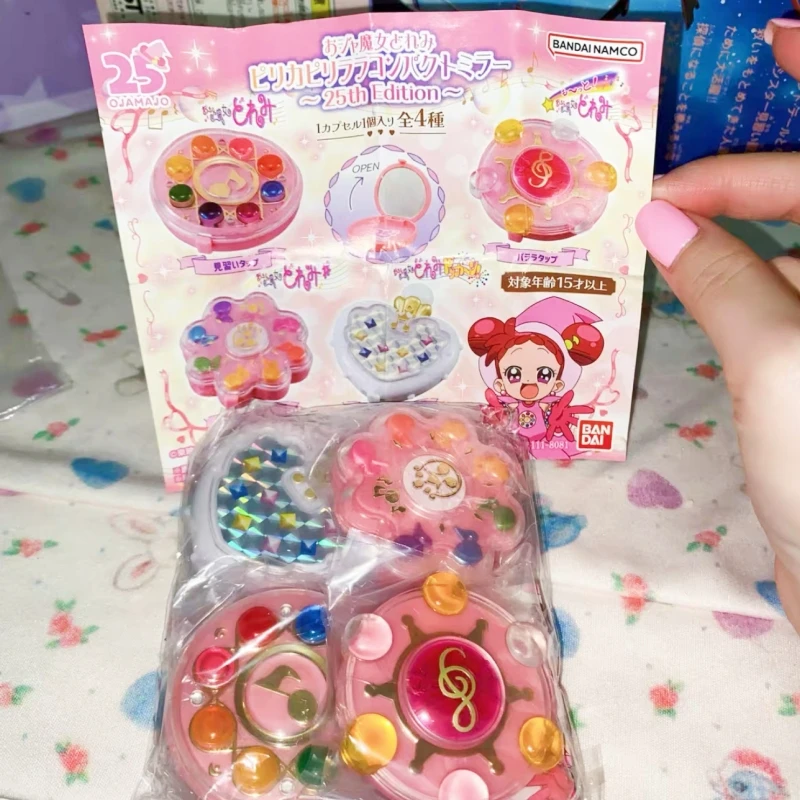 

Подлинная Bandai Gashapon Magical DoReMi Mini Magic Wand Transformetion, миниатюрная фигурка, зеркало для макияжа, украшения, коллекционные подарки