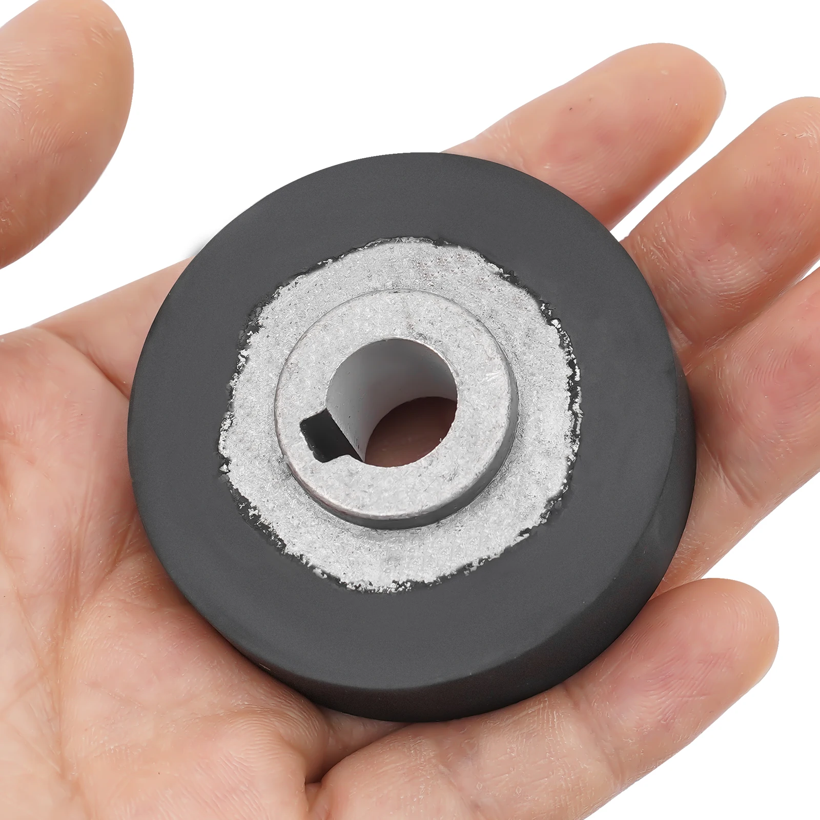 Premium Black Rubber Belt Wheel for FR-900/1000 Sealing Machine - High Temp Resistant Wear-Retardant Easy Install Smooth Sealing