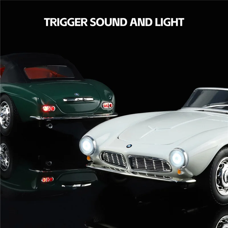 1:24 507 liga conversível modelo de carro esportivo diecasts metal clássico retro carro veículos modelo simulação coleção crianças brinquedos presente