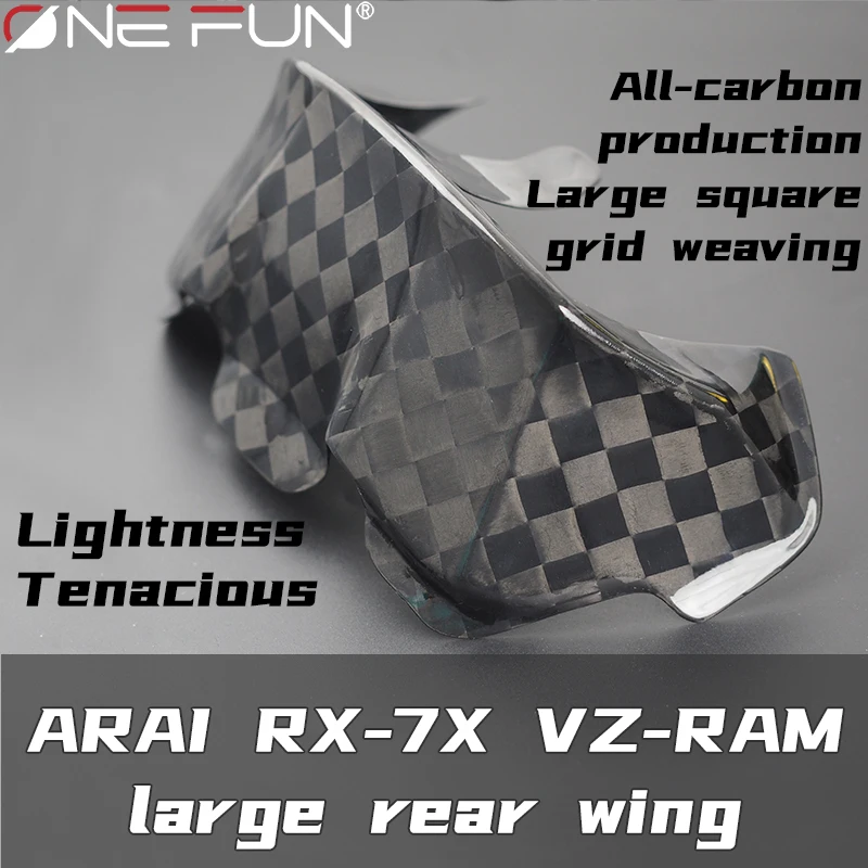 For RX7X RX-7X VZ-Ram Motorcycle Rear Trim Helmet Carbon Fiber Spoiler Helmet RX7X Spoiler Accessories Visor Photochromic