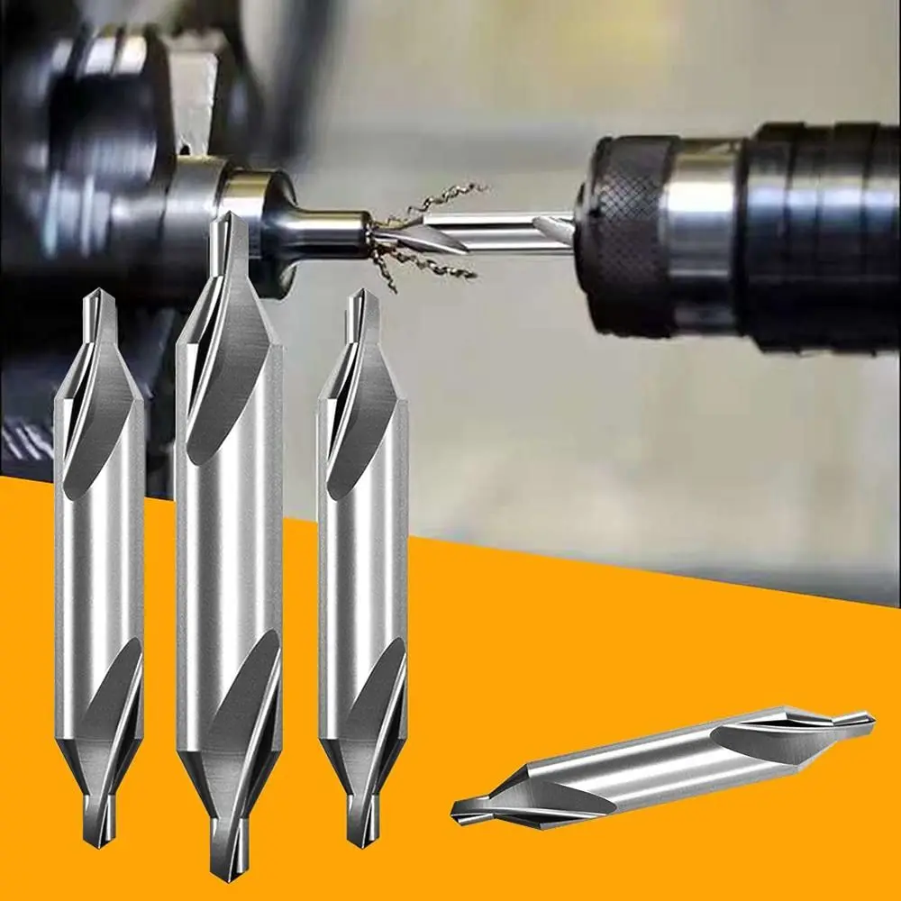 60Degree HSS Combined Center Drills Angle Bit Countersinks Angle Bit 1.0mm 1.5mm 2.0mm 2.5mm 3mm 4mm 5mm 6mm 8mm Metal Drill Bit