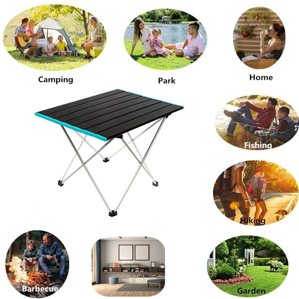 Outdoor Folding Camping Table Mini Camping Table Super Lightweight Portable BBQ Picnic Folding Outdoor Computer Table DeskTable