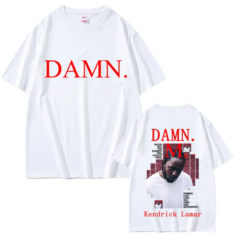 Camisetas gráficas del rapero Kendrick Lamar, ropa para hombres y mujeres, camisetas de gran tamaño de Hip Hop, ropa de calle Vintage a la moda para hombres