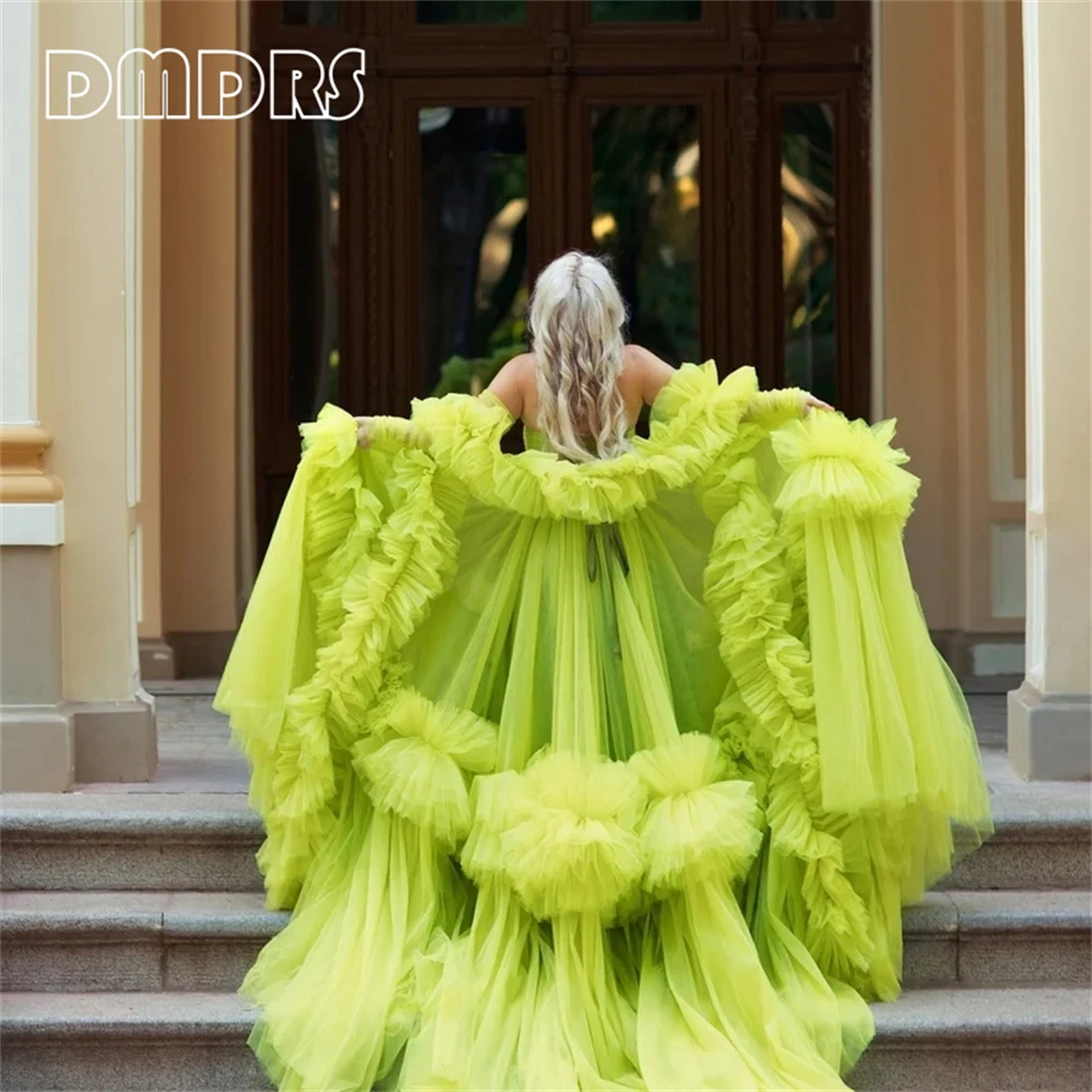 

Large Women Tulle dress For Special Event Photoshoot Olive Puffy Dress Green tulle dress Black Maxi Dress Party Prom Gown