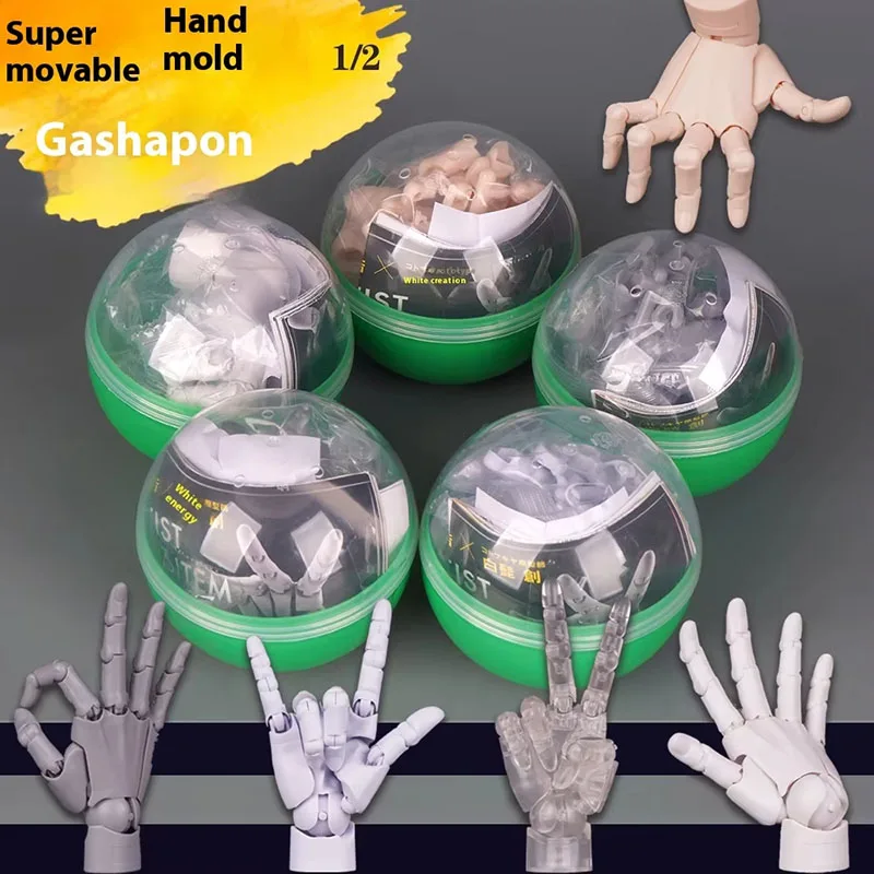 New 1/2 Palm Mini Articulated Action Figure - Anime Character Base Model with Movable Joints - Gashapon Artist Reference Tool