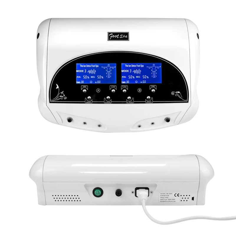 Dual Ionic Foot Bath Machine 5  detox modes Infrared Belt Thearpy With suitcase Detox Foot Spa Enjoy Improve Health