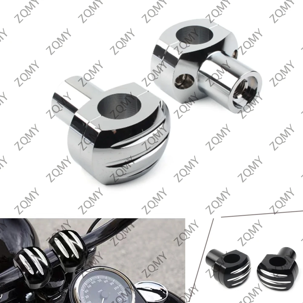 Alumínio liga Riser braçadeira para motocicleta, 1 "guiador para Harley Touring Dyna Sportster XL 883 1200 Softail