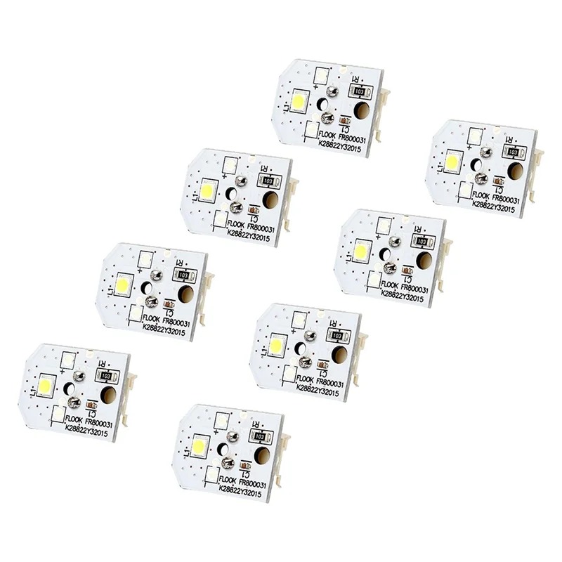 A01M-8PC WR55X11132 WR55X25754 مصباح LED للثلاجة متوافق مع لمبة إضاءة LED لثلاجة GE سهلة التركيب