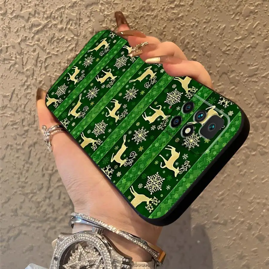 عيد الميلاد حالة ل Xiaomi Redmi 13C 9T 10 12 9A 9C 12C A5 A1 A2 زائد K60 K40 K50 الألعاب لينة عودة غطاء الهاتف