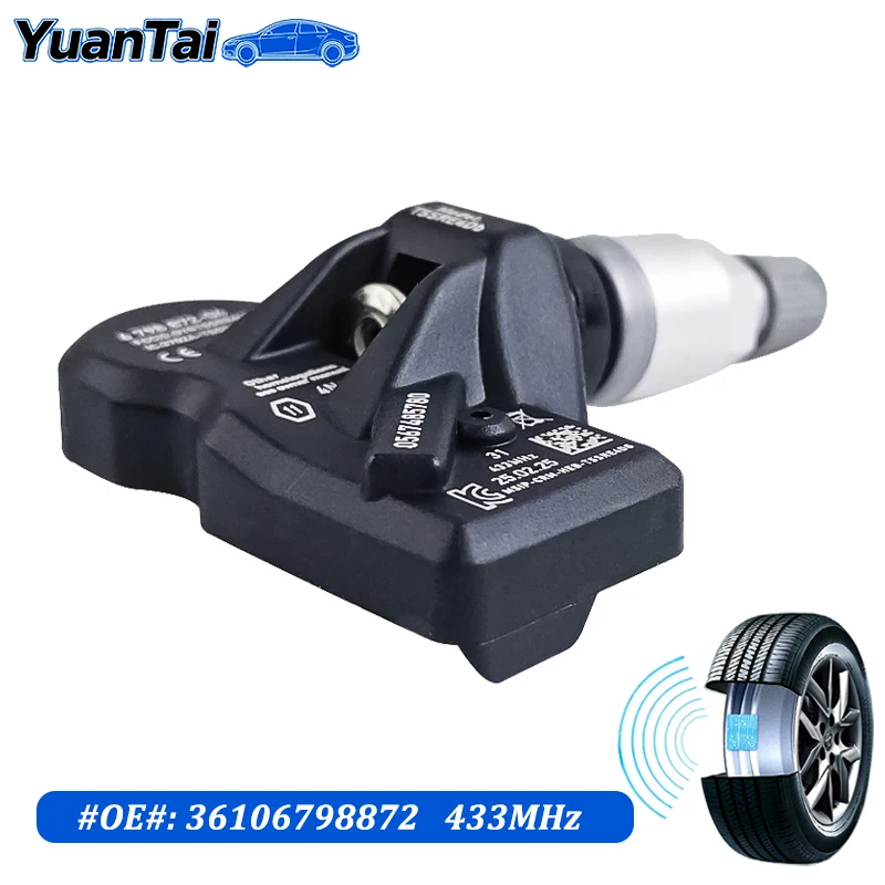 6798872 36106798872 مستشعر ضغط الإطارات TPMS لـ 2014 2015 2016 2017 2018 Rolls-Royce Dawn Ghost Wraith Alpina 6 B5 B6 D5 XD3
