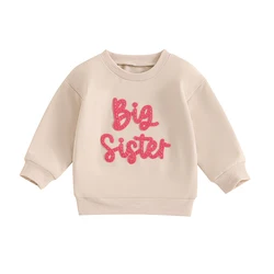 Big Sister Jumper Toddler Kid Baby Girl Sweatshirt Long Sleeve Pullover Top Spring Fall Outfit Clothes