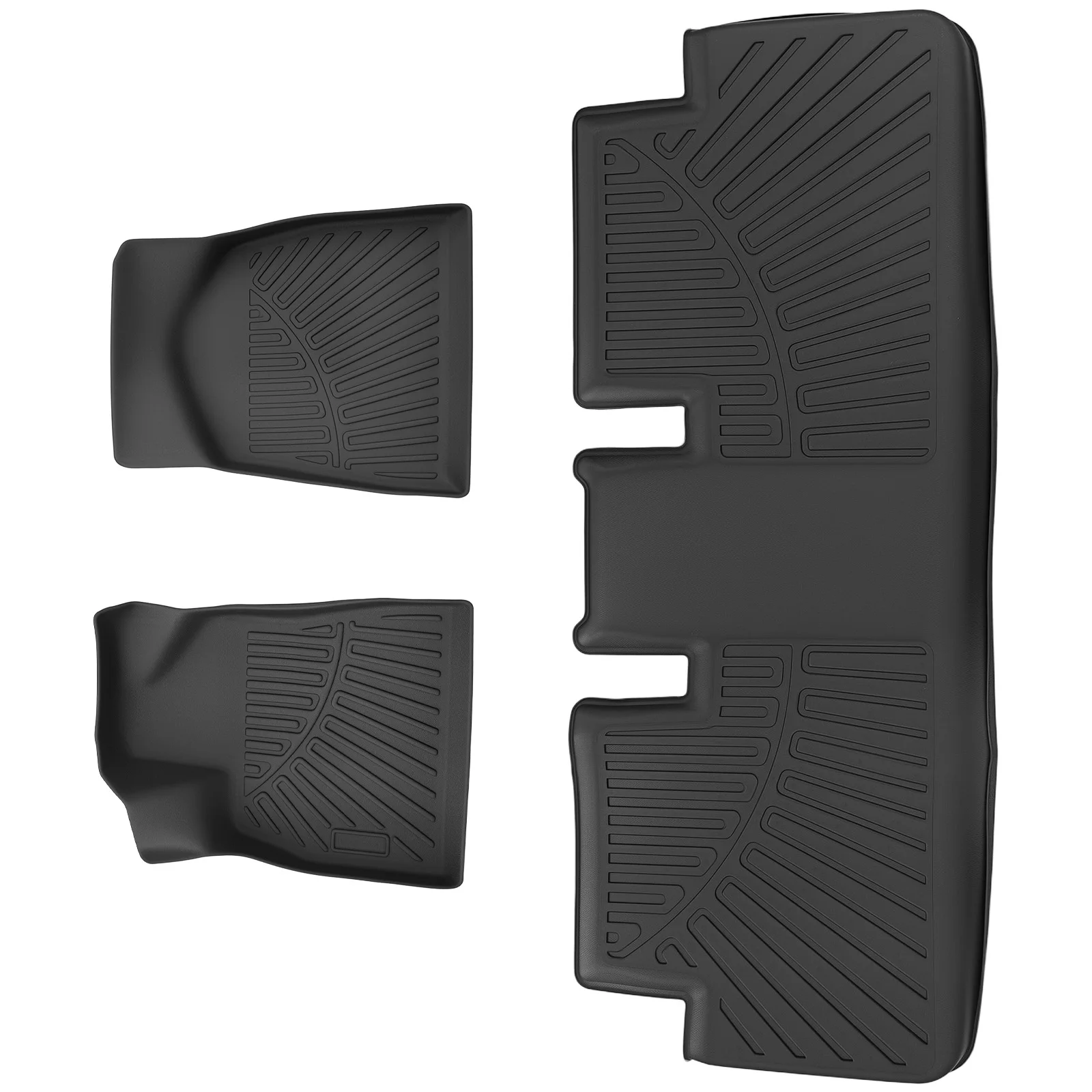 Floor Mats Liner for Tesla Model 3 Highland 2024 TPE All Weather Waterproof