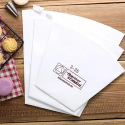 Pastry Bag Health And Safety White Cream Bag Household Pastry Bags One Piece Polyester Cotton Cloth Piping Bag Cream Piping Bags