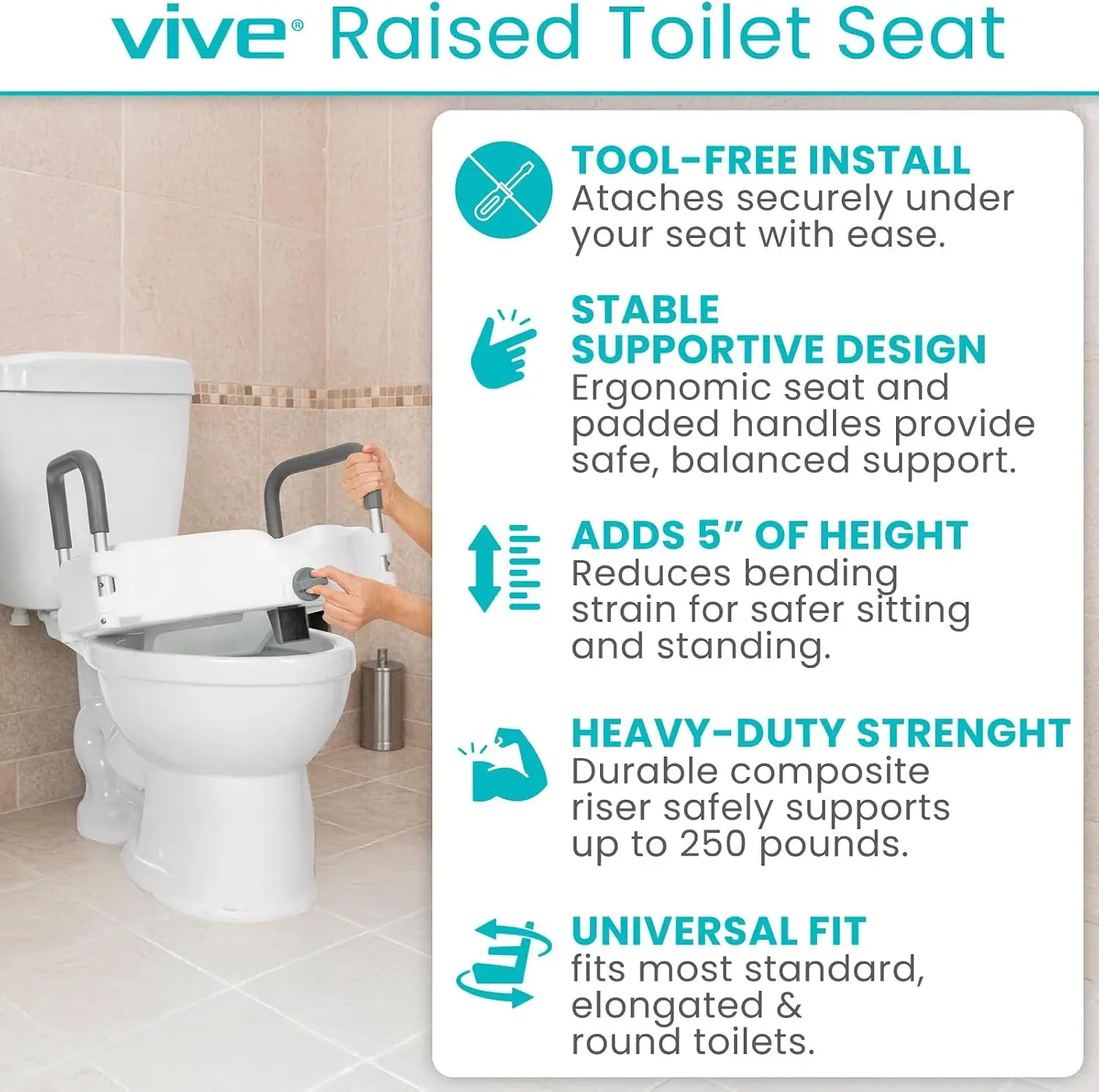 Raised Toilet Seat - 5