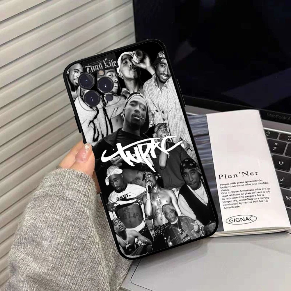 2pac Tupac Amaru Shakur Phone Case Silicone Soft for iphone 15 14 13 12 11 Pro Mini XS MAX 8 7 6 Plus X XS XR Cover