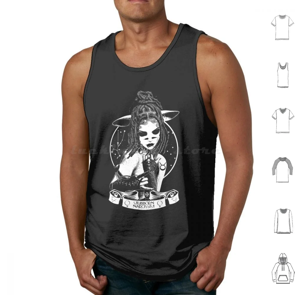 

The Dark Zodiac-Dark Taurus Tank Tops Vest Sleeveless Taurus Zodiac Zodiac Sign Astrology Star Signs Spiritual Crystals Tarot
