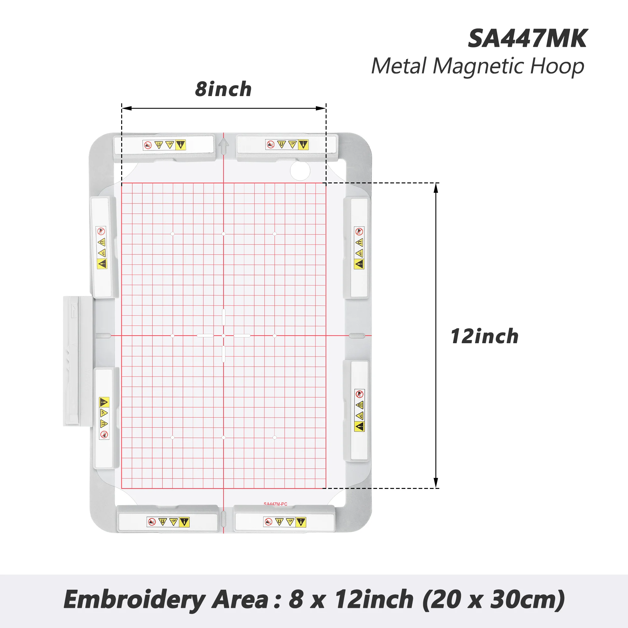 

Magnetic Mighty Hoop SA447MK 8x12inch 200x300mm fit for Brother Embroidery Machine Quattro 6000D 6700D 6750D XV8500D XV8550D