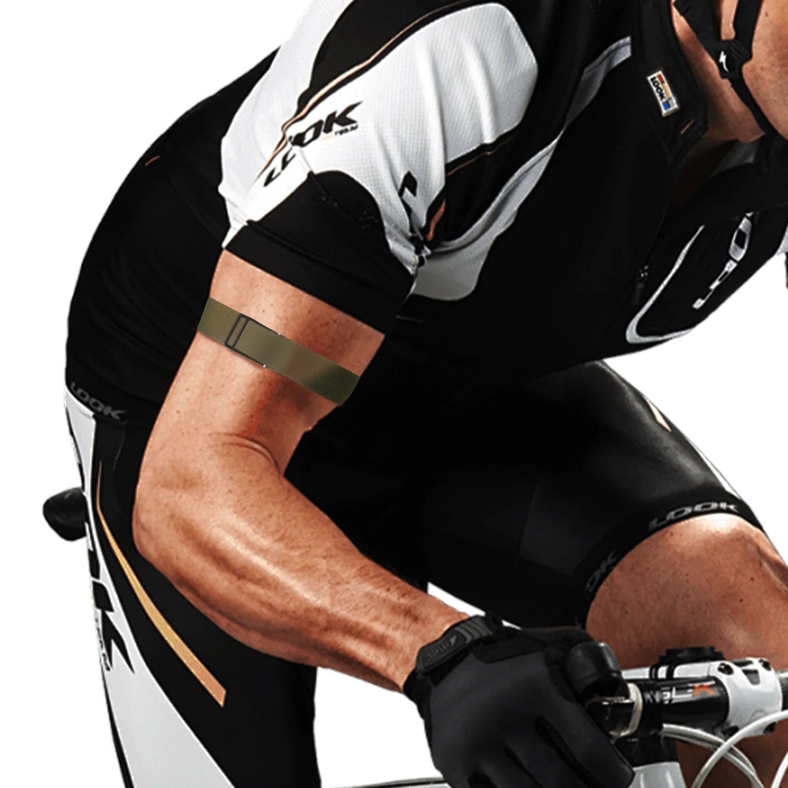 Lunar Straps Ademende Bicepsband Voor Whoop 4.0 - Lichtgewicht Nylon Sportband Asgrijs, Uniseks & Super Comfortabel