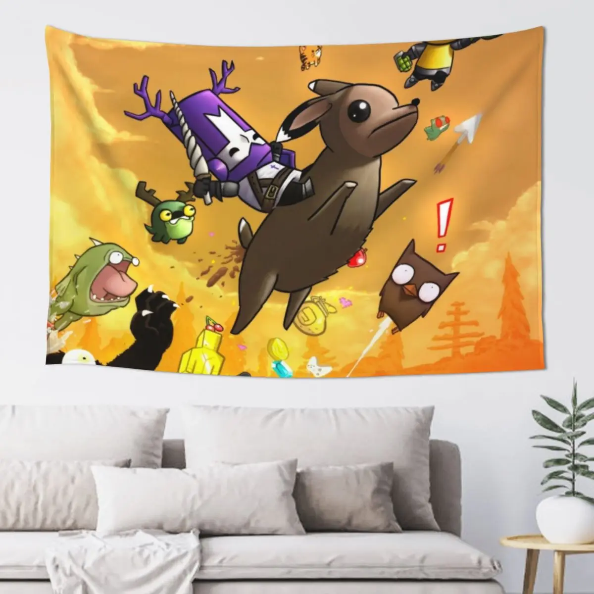 

Poop Deer Tapestry Mushroom Wall Hangings Decoration Tapestry