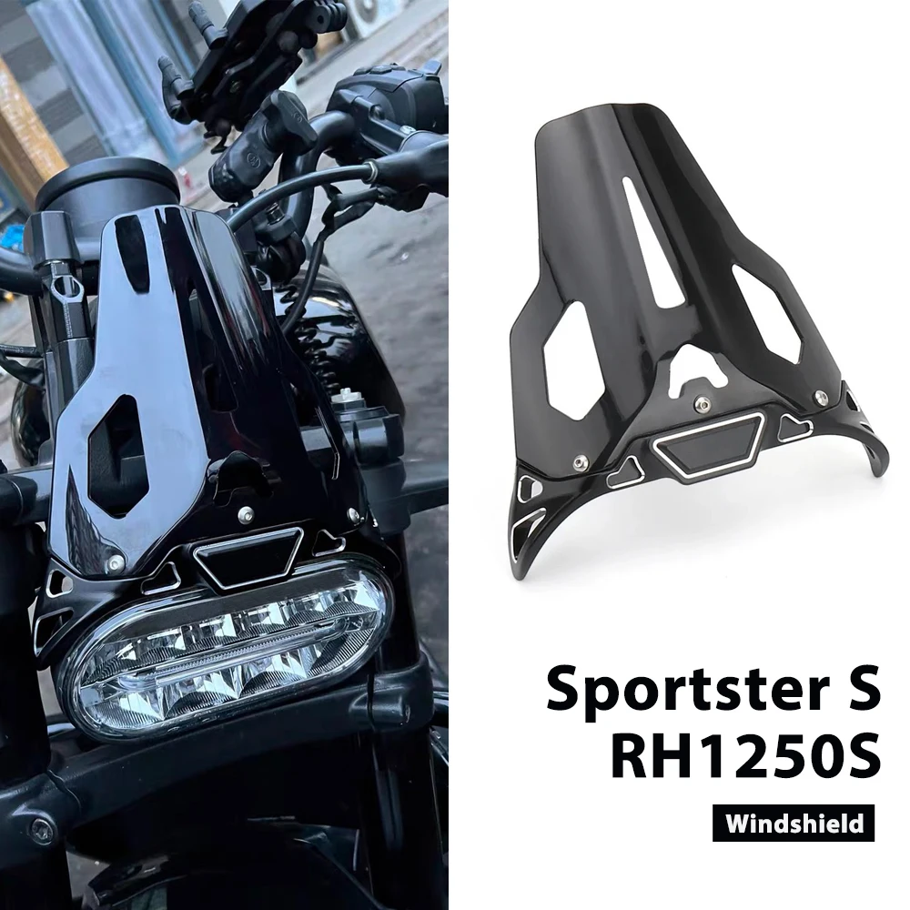 

Motorcycle 2024 2023 2022 2021 2021-2024 For SPORTSTER S RH1250S Sportster S Windshield Wind Screen Deflector Windscreen