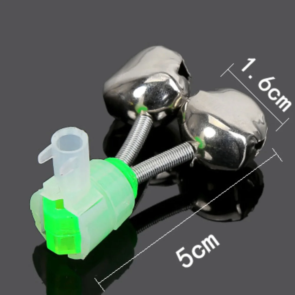 

Fishing Bite Alarm Bells Plastic Rod Tip Clips with Dual Alert for Outdoor Angling Accessories Night Fishing Bait Indicator