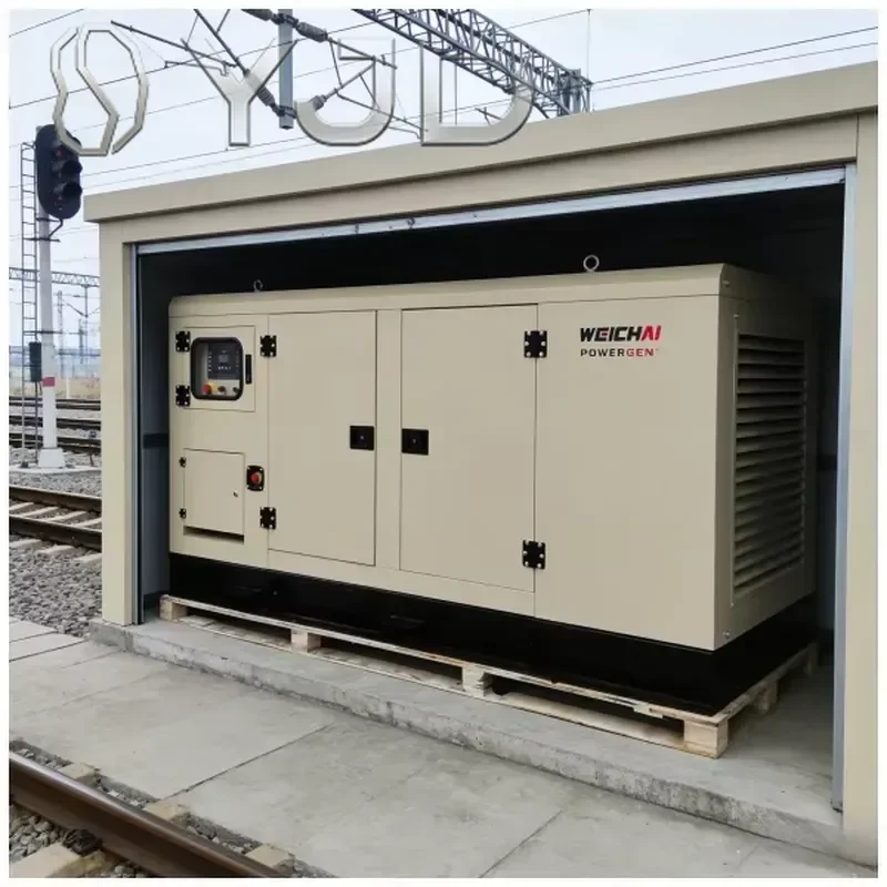 YJD Global Power JF-100GF-125KVA 125kVA 50Hz Diesel Silent Generator with ATS 24V DC Start 90% Efficiency for Sale