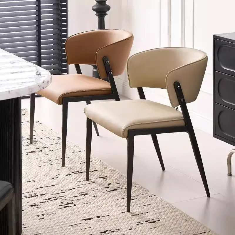 

Italian Minimalist Dining Chair Household Modern Minimalist Backrest Chair Sub Designer Model Sillas De Comedor Dining Chairs