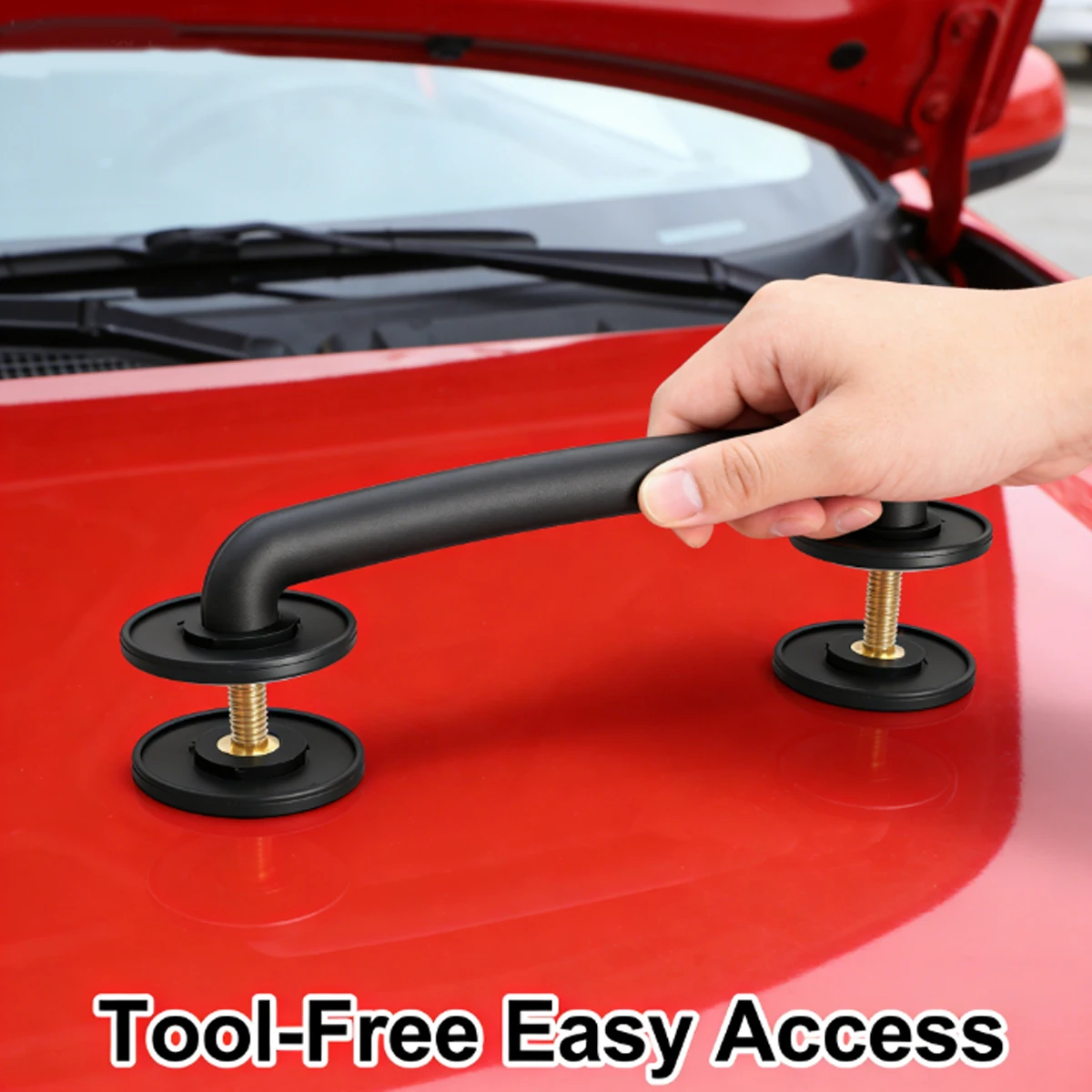 Wiper Nozzle Side Front Hood Handle Stop Support Bonnet Bumper for Jeep Wrangler TJ 1997-2006 JK 2007-2018 Exterior Accessories