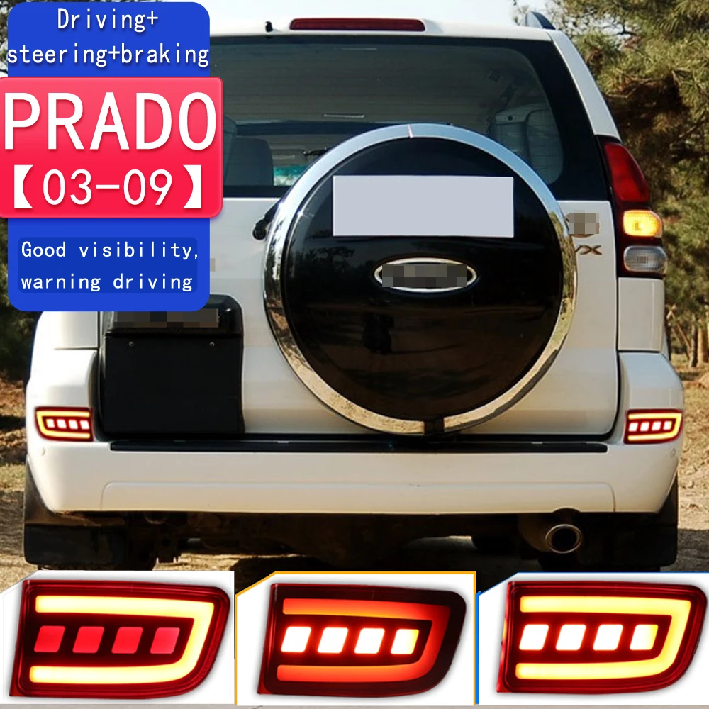 

Car LED Indicators Auto Rear Bumper Light Turn Signal Reflector Brake Fog Lamp For Toyota Prado 120 2003 2004 - 2008 2009 FJ120