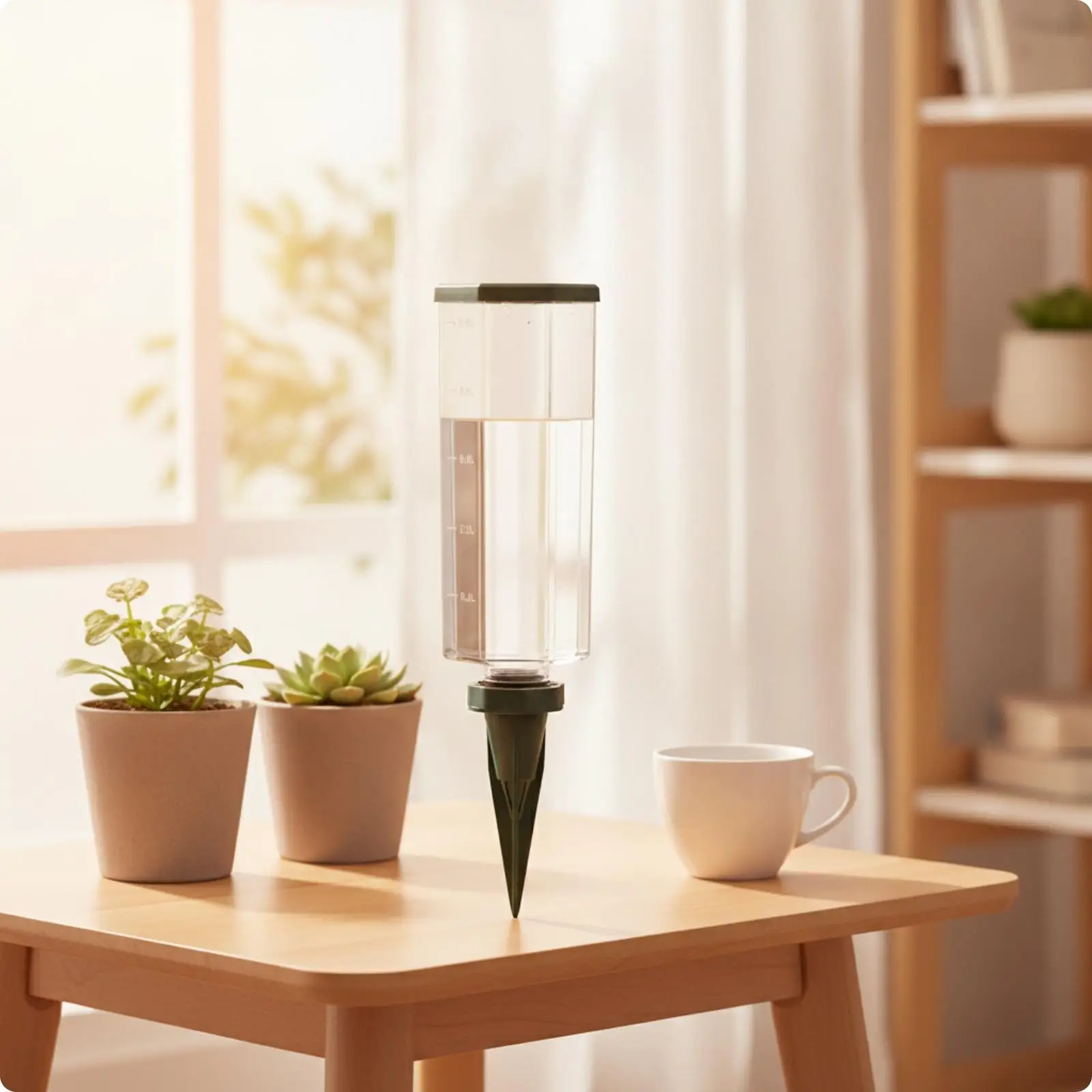 Indoor Garden Automatic Watering Device Adjustable Drip Stake Regulator for Balcony Planters and Flower Pots