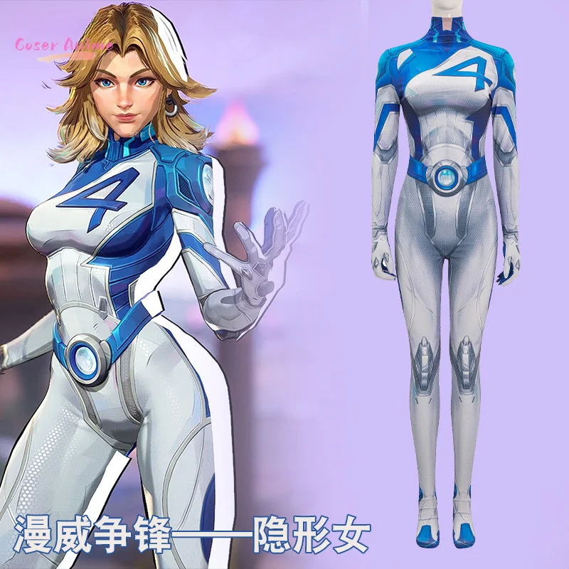 

Invisible Woman Cosplay Costume Susan Uniform Halloween Carnival Party Christmas Play Role Clothes Clothing