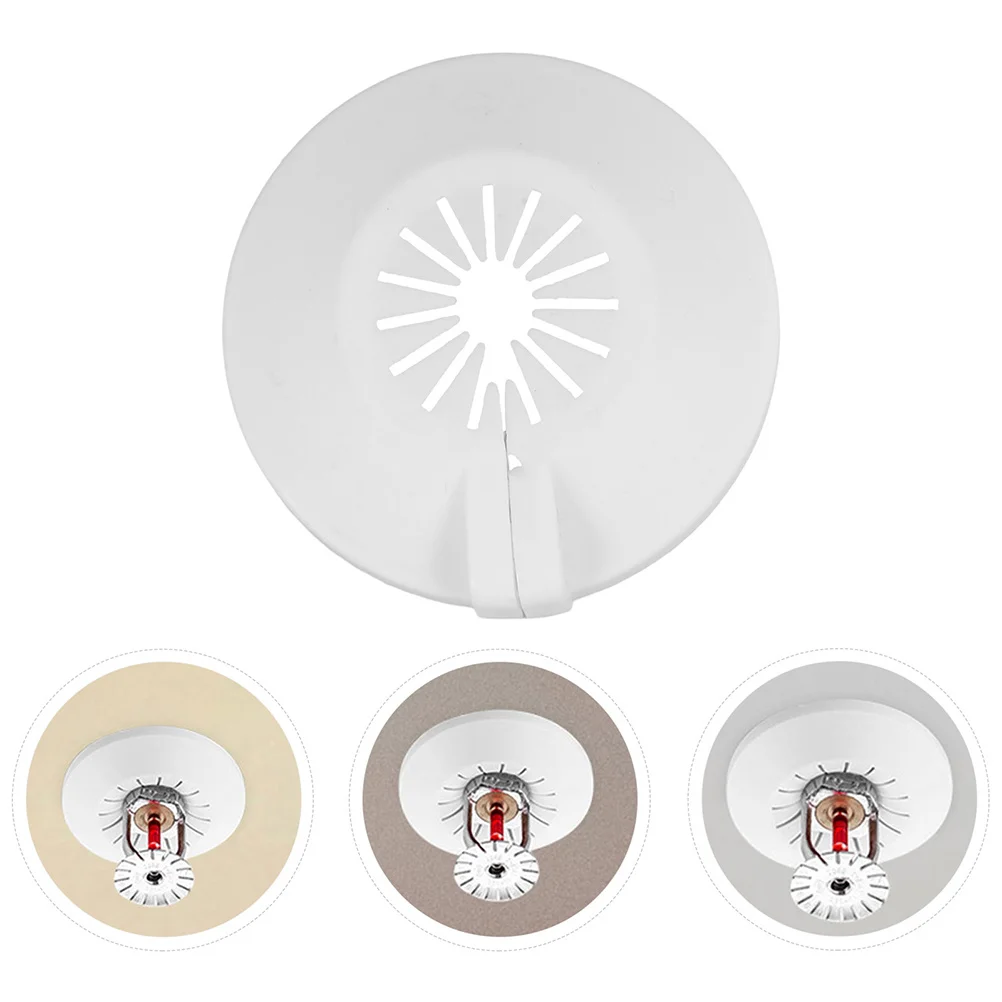 

5Pcs Fire Sprinkler Head Covers Plastic Disc Decorative Cover Easy Install Universal Fire Sprinkler Supplies Pipes Protection