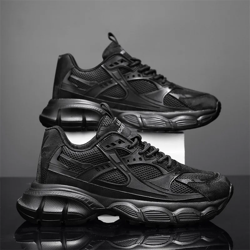 

Men's fashion casual new outdoor runing shoe four seasons sneakers light breathable soft-sole speed students racing sports shoes