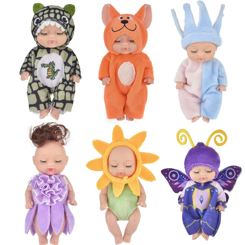 6 Colors Forest Doll Simulation Reborn Baby Bionic Soothing Reborn Doll Accessories Kids Toys Cartoon Rebirth of Sleeping Baby