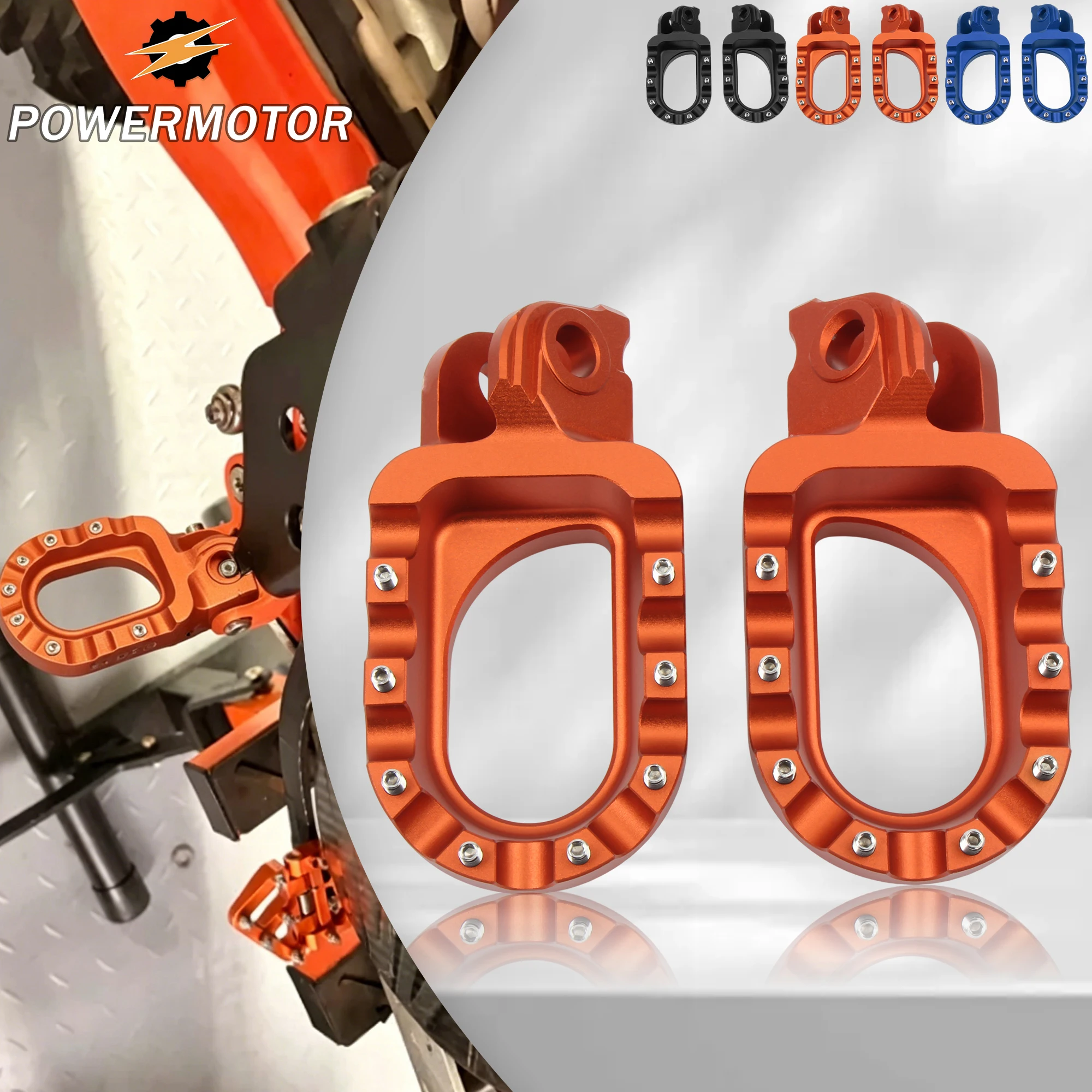 

For KTM DirtBike Motorcycle Foot Rests Footrest footpegs Pegs Pedals EXC SX XCF SXF XC XCW XCFW 68-450 SMC R 690 ADVENTURE 990