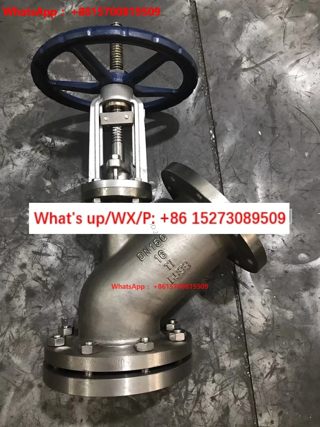 FL41W-16Ti titanium alloy up-spread discharge valve TA2 material discharge valve, manual up-spread discharge valve