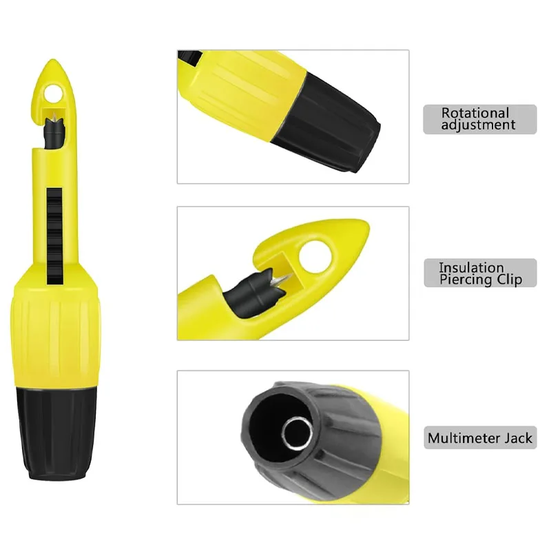 New Lightweight Automotive Parts Multimeter Voltmeter Thermometer Threaded Probe Insulated Threaded Connector, Maintenance Tool
