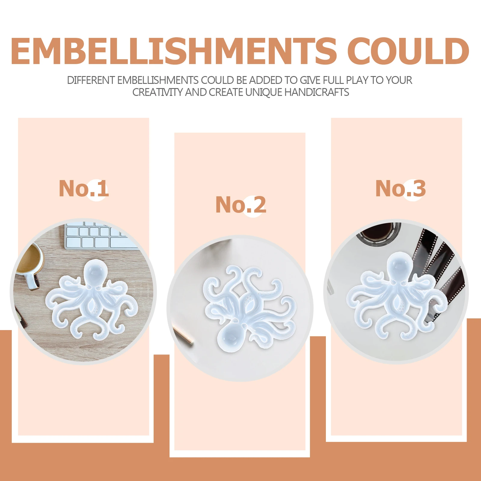 Making Octopus Mold Silicone Tool White Silica Gel Animal Molds for Epoxy Resin