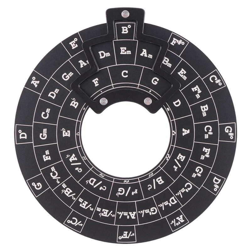 Guitar Chord Roulette Circle Of Fifths Chord Learning Tool Music Circle Bass Piano General