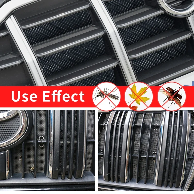 Para toyota lexus lx570 570 2008-2022 grade dianteira de aço inoxidável evitar mosquitos entre a atualização acessórios exteriores