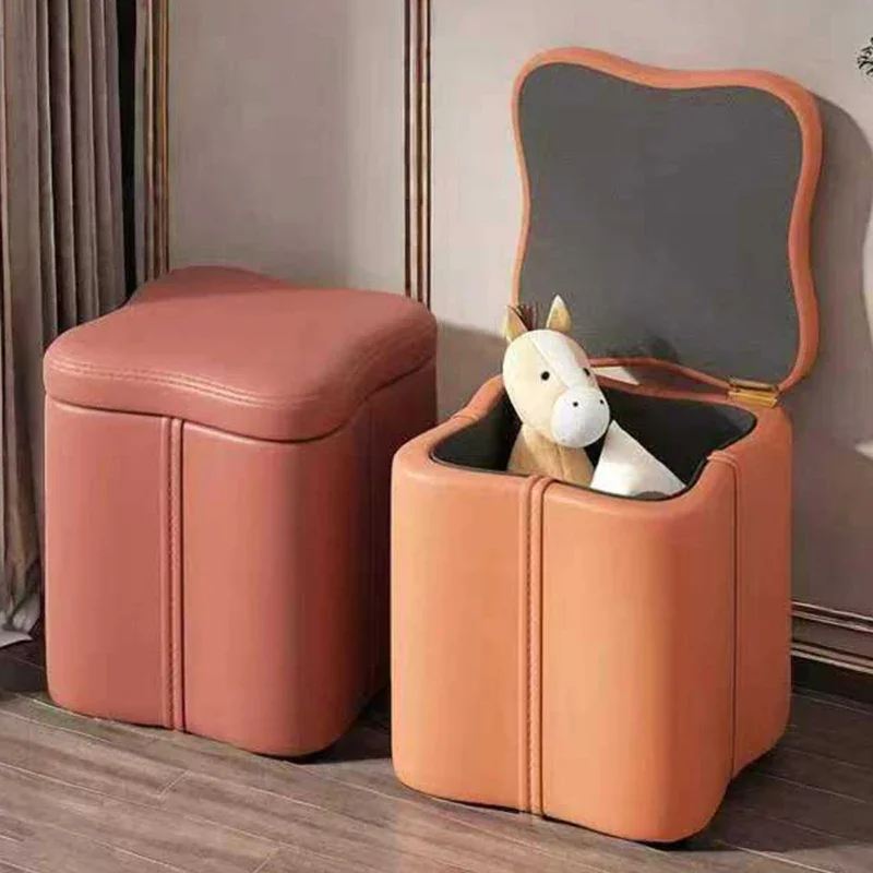 Originality Living Room Storage Stool Sofa Modern Home Furniture Multifunction Fabric Art Storage Stool Tabouret De Stockage