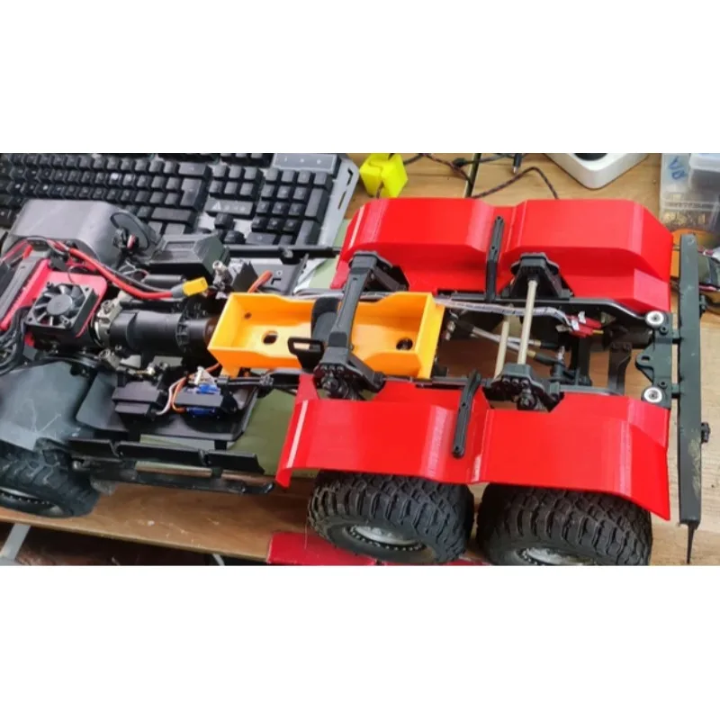 YK6101 1/10 스케일 RC 크롤러 액세서리용 후륜 웰 라이너 TPU 소프트 소재 3D 프린팅 3mm 두께 업그레이드 볼트온 장착