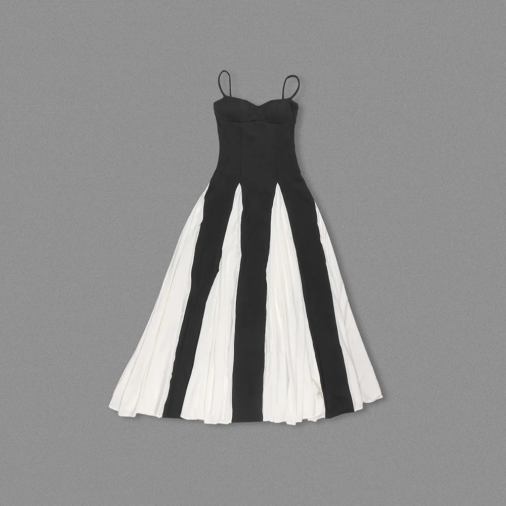 El más nuevo vestido largo de fiesta de celebridades para mujer, vestido Sexy de moda con retazos, vestido de graduación, ropa de cumpleaños, vestidos elegantes de verano
